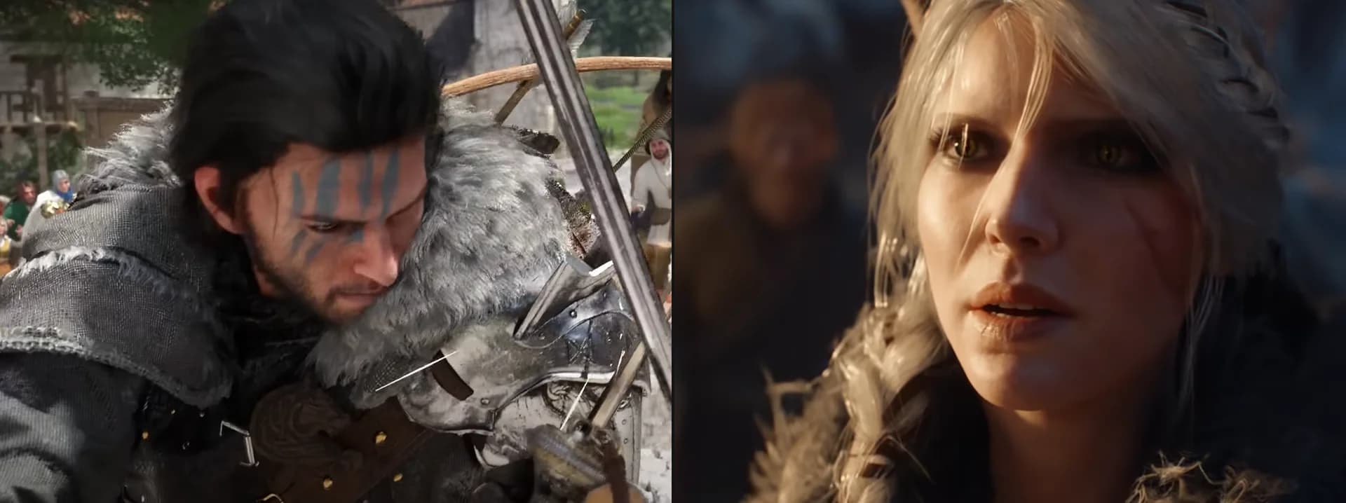 붉은사막 클리프와 위쳐4 시리 비교 이미지