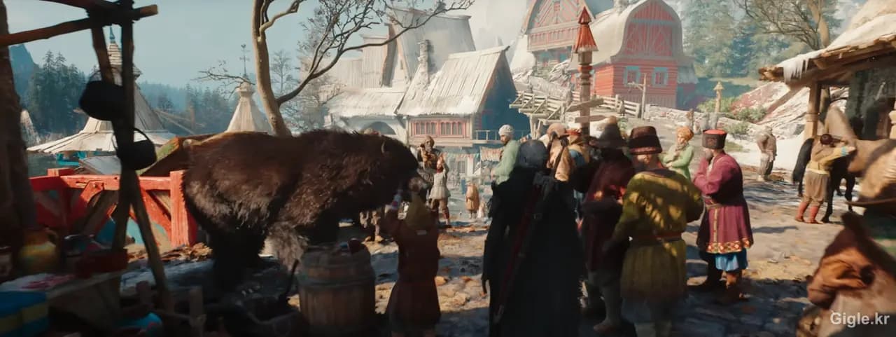 위쳐4 마을 풍경