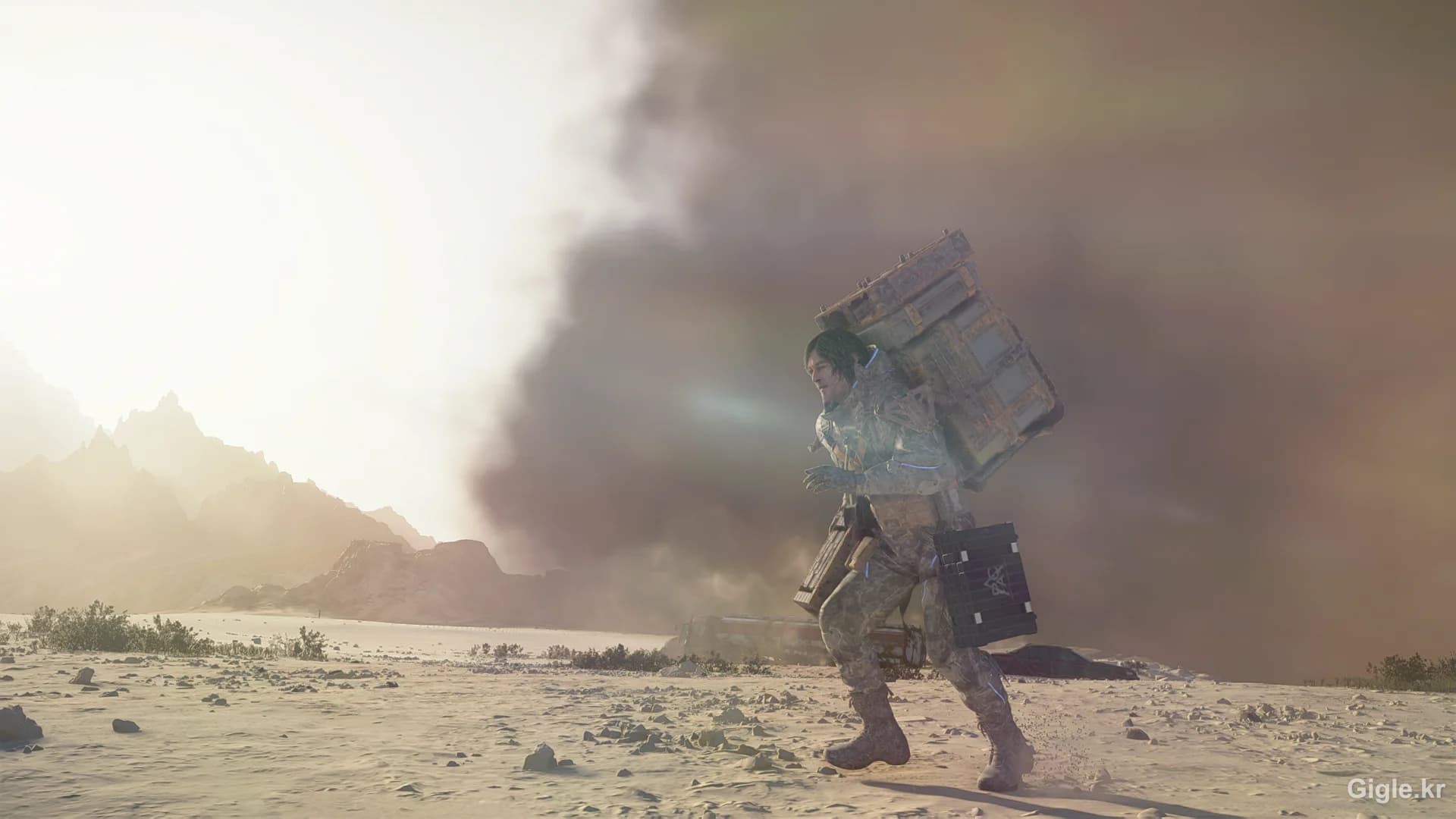 데스 스트랜딩 2 모래폭풍 속 배달