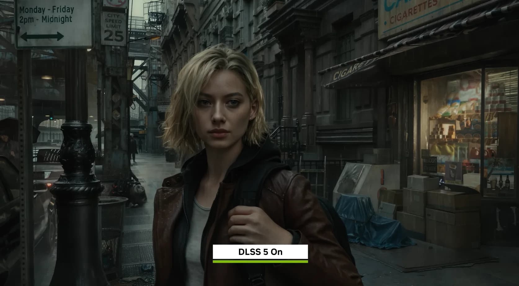 DLSS 5 뉴럴 렌더링 적용 전후 비교 화면