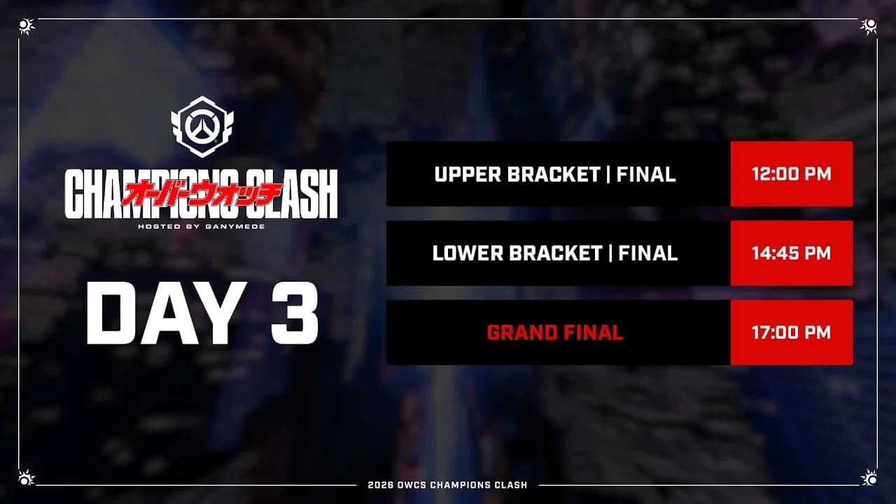 오버워치 Champions Clash Tokyo 2026 Day 3 결승 공식 영상 비주얼