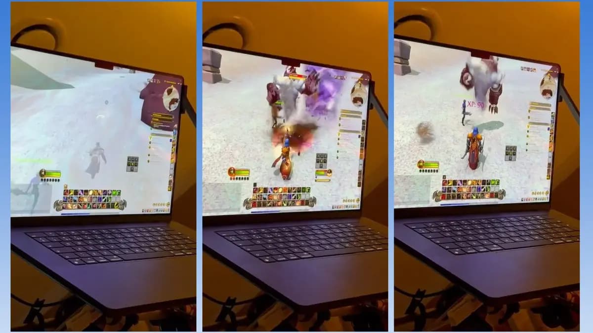 뉴럴링크 임플란트로 월드 오브 워크래프트를 플레이하는 모습