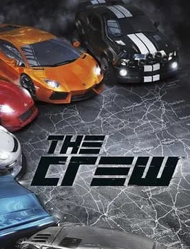 더 크루(The Crew) 공식 커버 아트, 스포츠카 여러 대가 금속 바닥 위에 배치된 구도