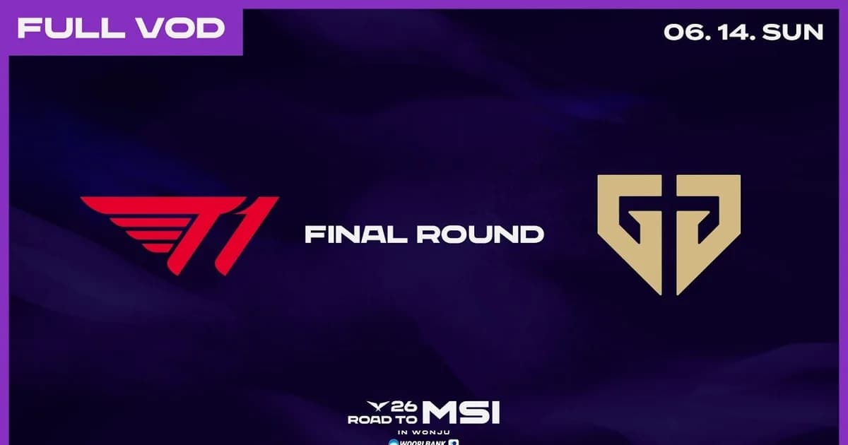 2026 LCK 로드 투 MSI 최종전 T1 대 GEN.G