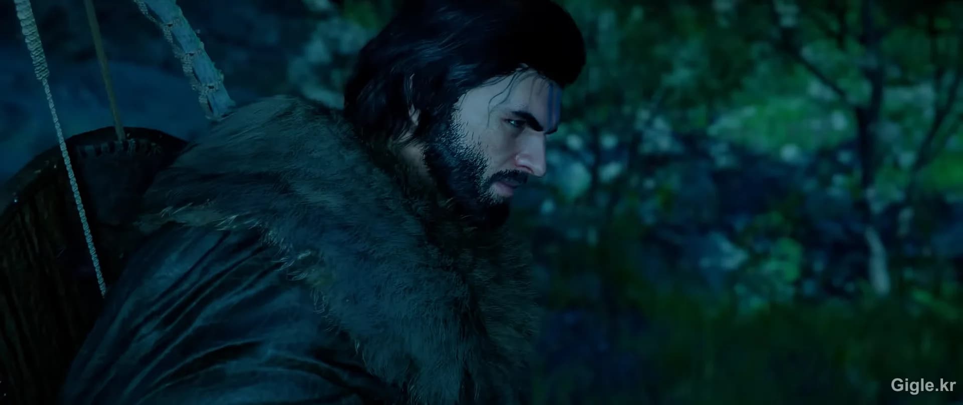 붉은사막 주인공 클리프의 클로즈업 장면