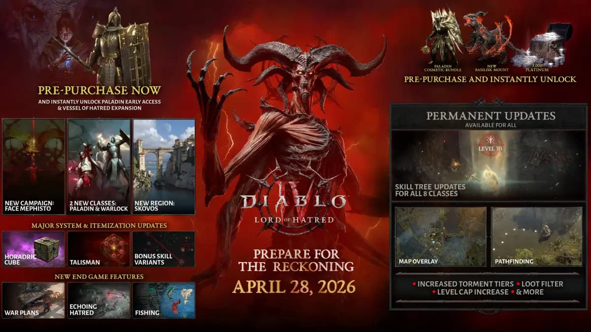 디아블로 4 로드 오브 헤이트리드 키 아트