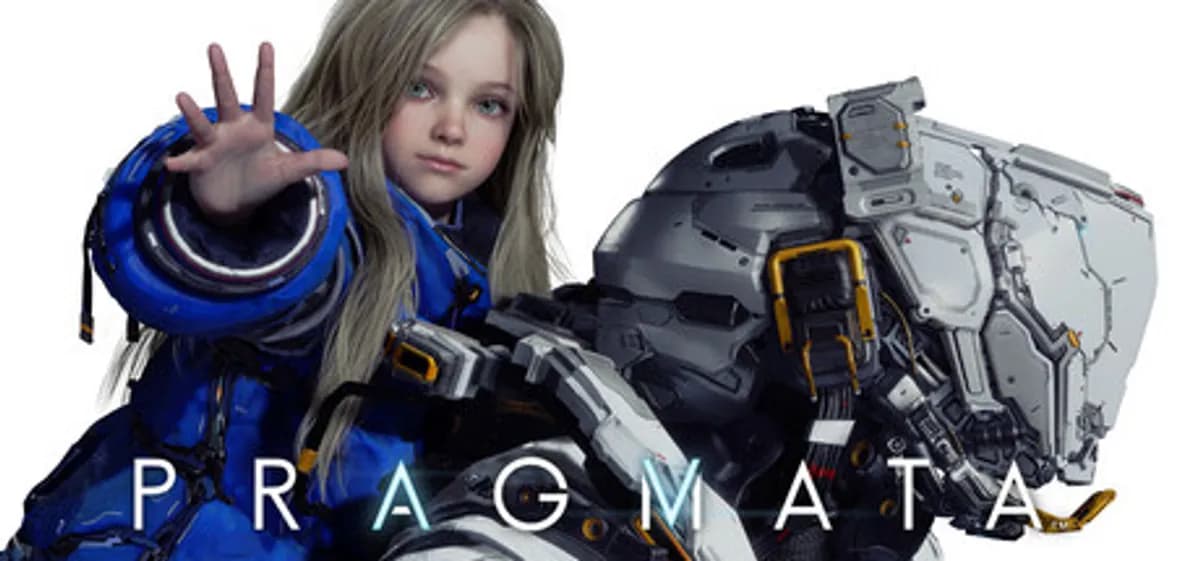 캡콤 프라그마타 공식 키 아트 — 우주비행사 Hugh와 안드로이드 Diana