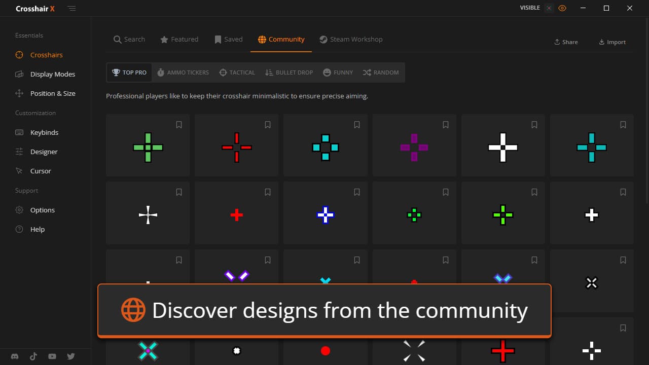 Crosshair X 스크린샷 2