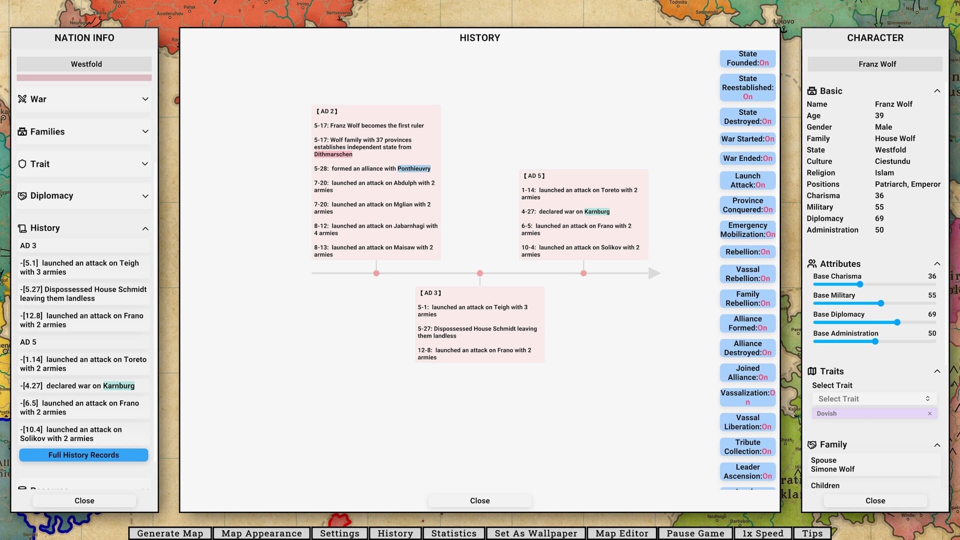 Fantasy Map Simulator