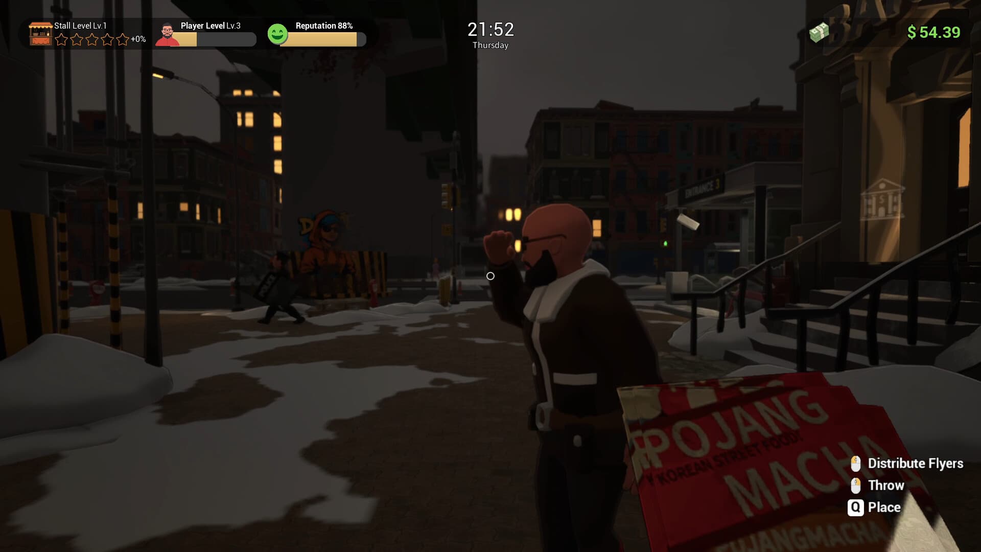 포장마차 : 한국 길거리 음식 경영시뮬레이터 스크린샷 8