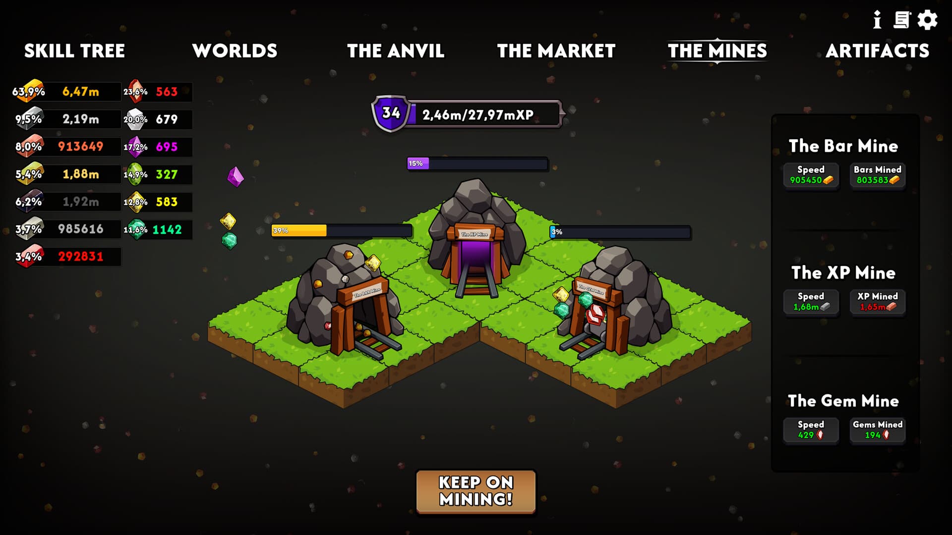 Keep on Mining! - Worlds 스크린샷 12