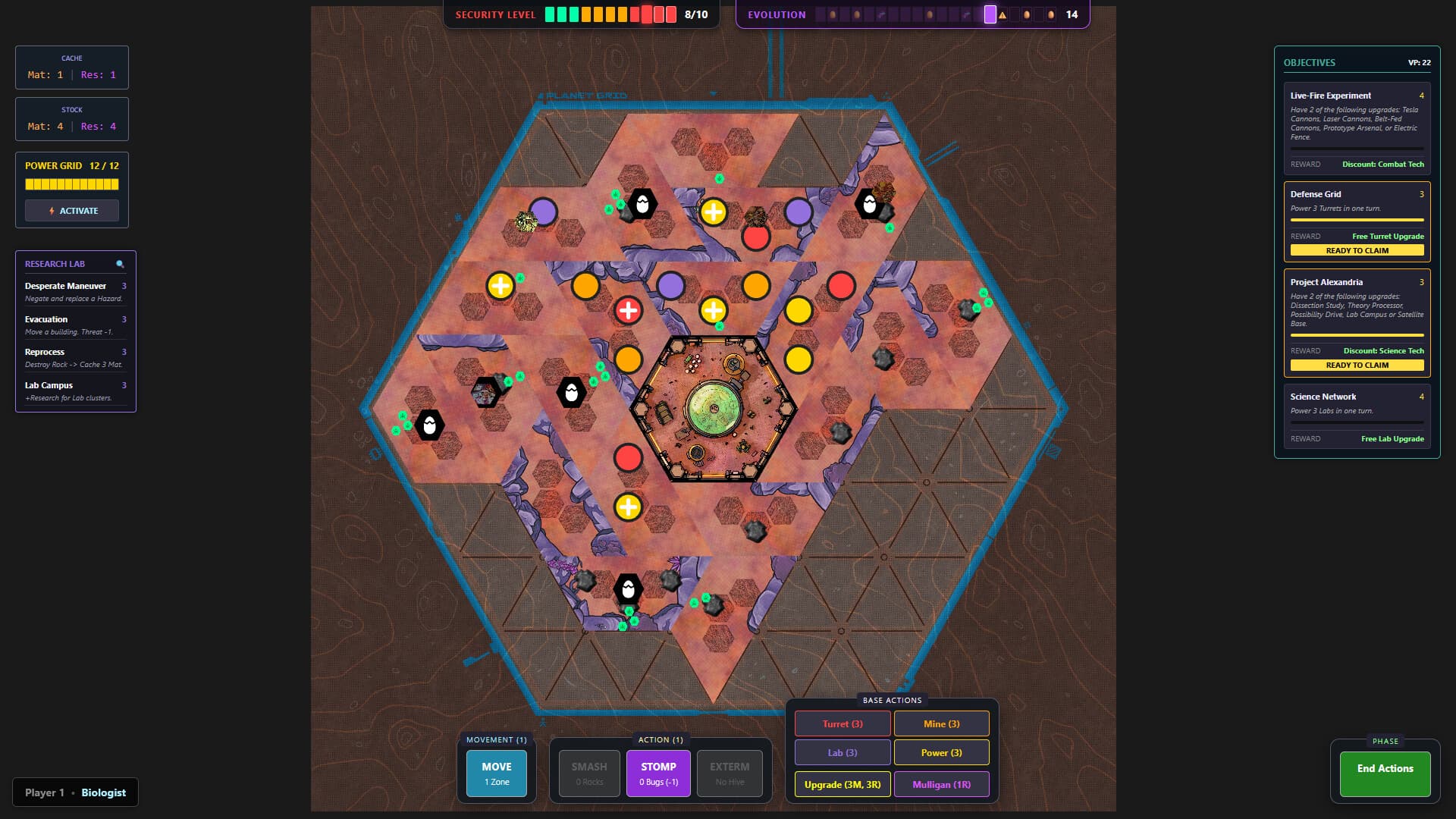 HexSwarm: Hostile Worlds
